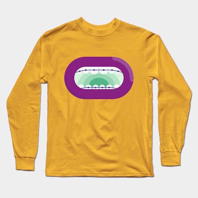 BIG MOUTH MASK Long Sleeve T-Shirt by bembureda